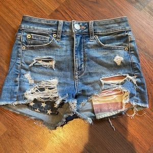 American eagle ripped shorts